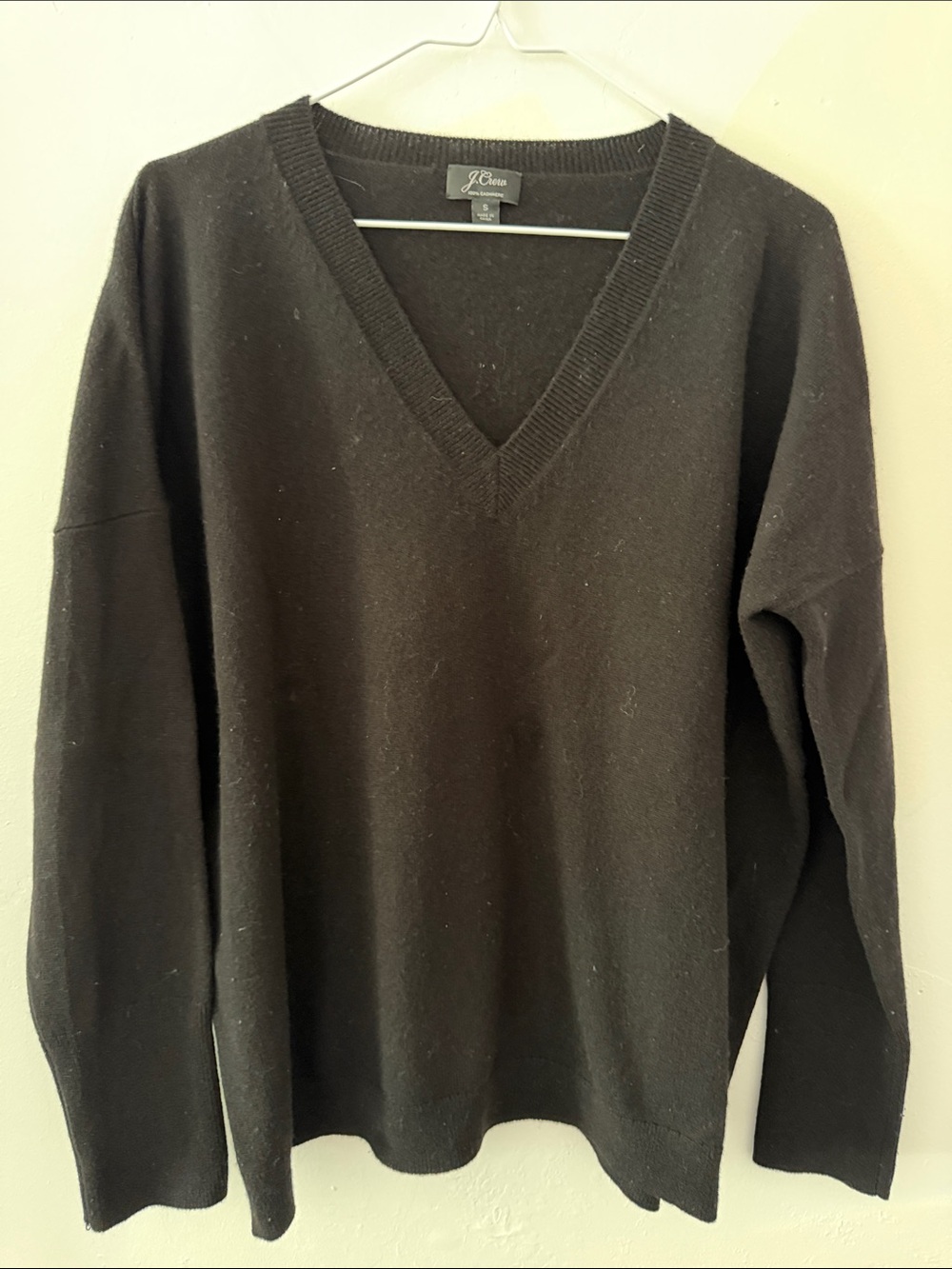 J. Crew Black V-Neck Sweater